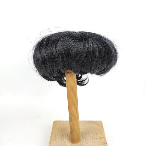 Vintage black doll - black, short