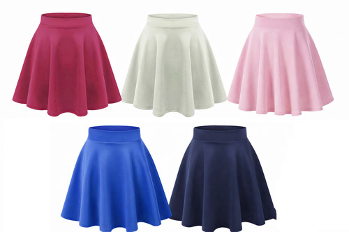 Girls skater skirt flared high - girls,