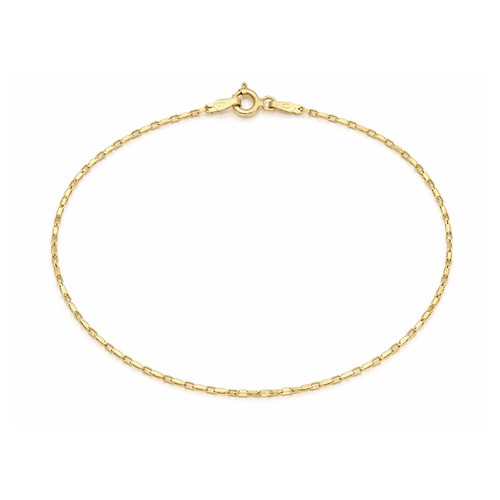 9ct yellow gold fine chain - yellow,