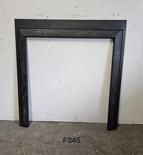Antique Victorian Cast Iron Insert Frame/Fire Surround - UK Delivery (F345)