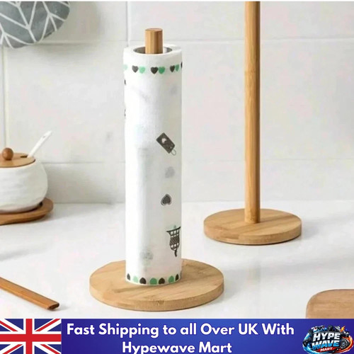 Wooden roll paper towel holder - paper,