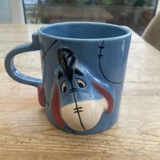 Eeyore Stitched Large 3D Coffee Tea Mug Winnie The Pooh Disney Store