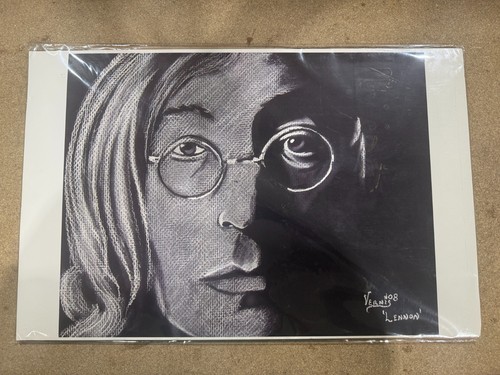 John lennon art print - print, mounted