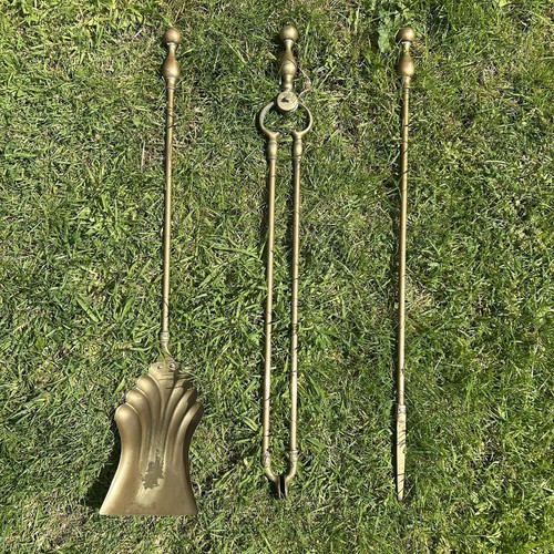 Antique vintage brass fire - antique,