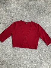 Phase Eight Red Bolero Shrug Size 12