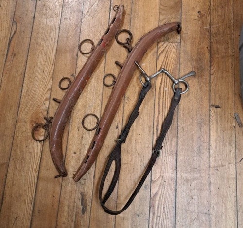 Antique horse mule - mule, hames