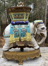 Chinese Bronze Elephant Vase