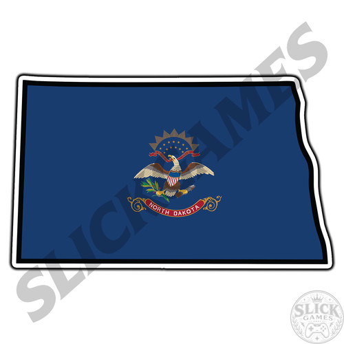 North dakota outline flag - north,