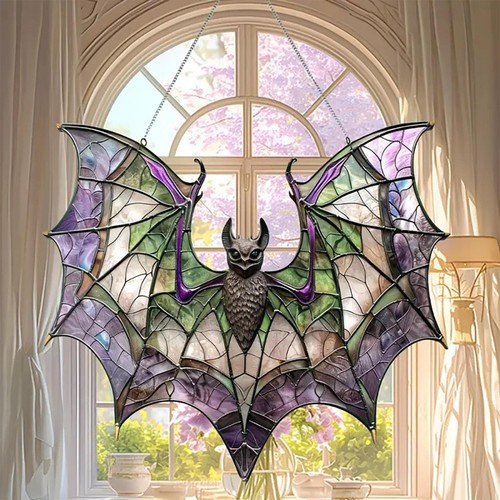 Halloween bat gothic acrylic - halloween,