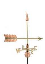 Large Arrow Polished Copper Weathervane