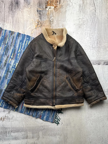 Vintage men real - men's, sheepskin