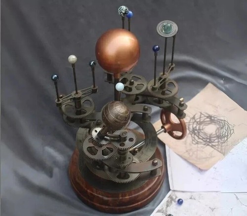 Antique brass orrery - antique, solar