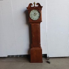 A 19th century oak longcase clock by Thos Maukes of Derby