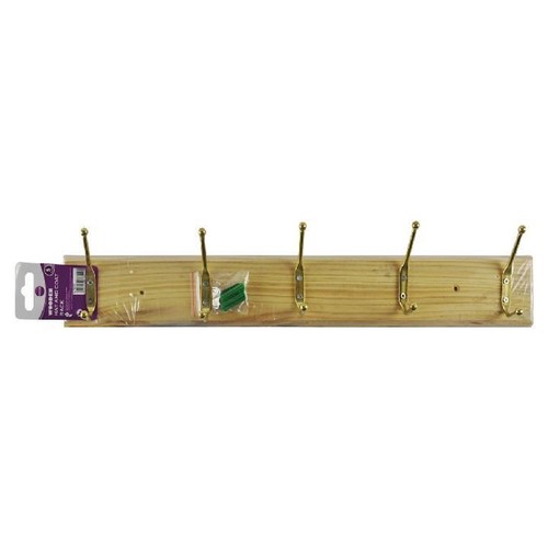 Wooden hat coat rack - &, wall