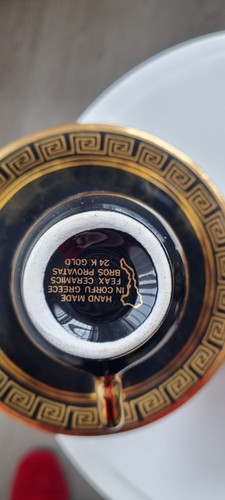 Greek cups and saucers - cups,