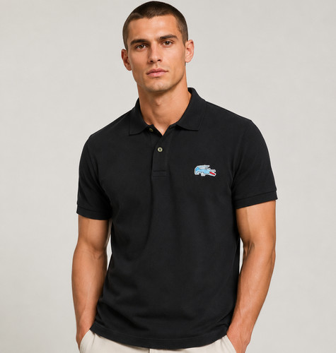 Lacoste men black - polo, shirt