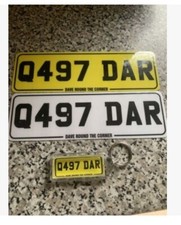 Mobility Scooter Number Plate