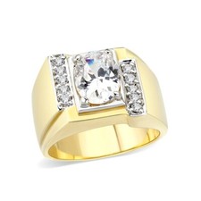Mens ring gold oval signet