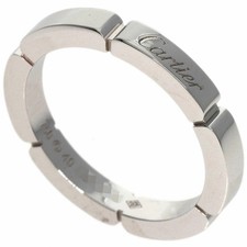 Cartier Maillon Panthere 49 Ring K18 White Gold for Women Used CARTIER