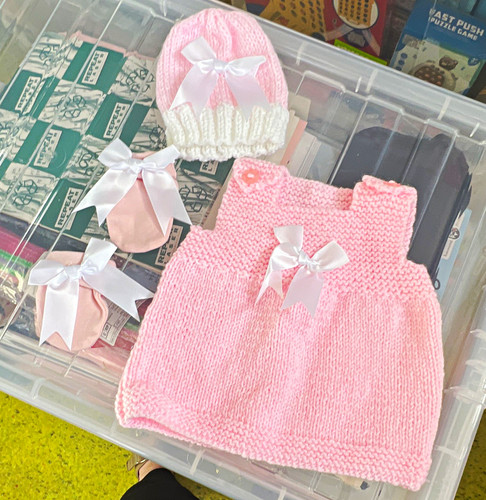 Newborn girls pink white - newborn,