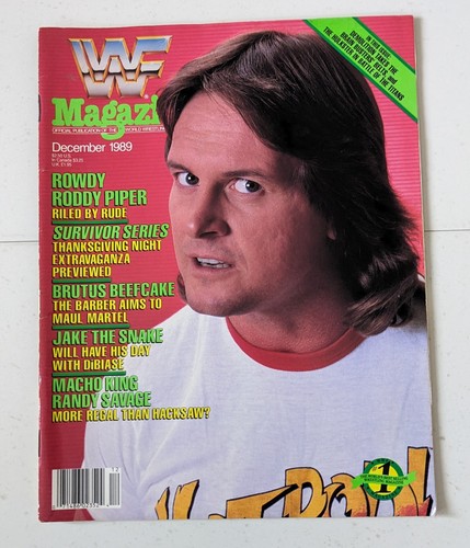 Wwf wwe magazine - december, 1989