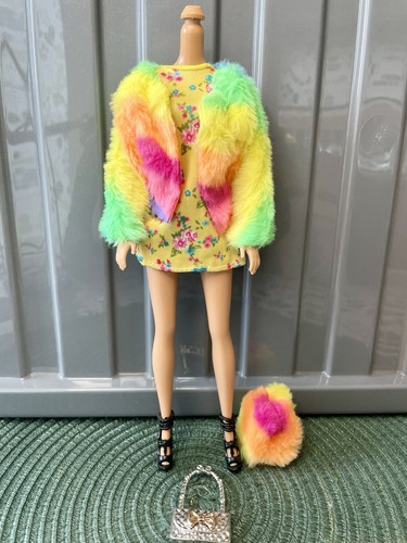 Barbie doll outfit 5pc floral - 5pc,