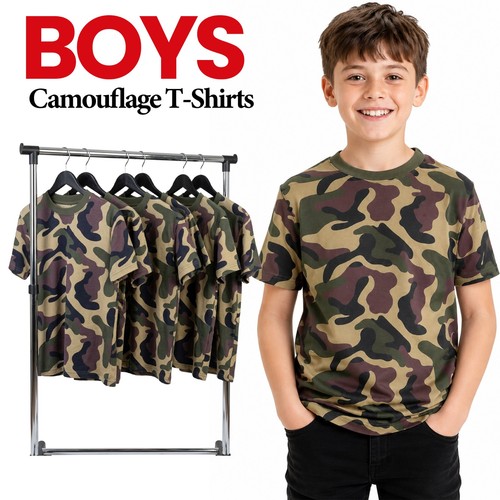 Boys camouflage shirts kids - boys, t-shirts
