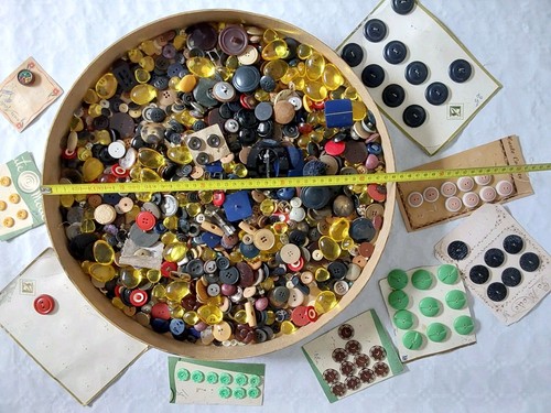 Large lot antique - of, buttons