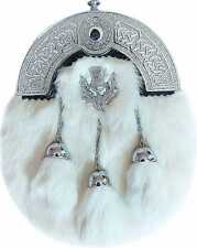 WHITE RABBIT FUR SPORRAN