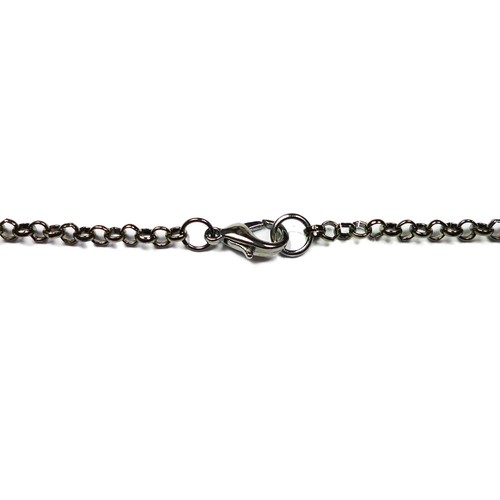 Black plated gunmetal - black, 3mm