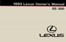 1992 Lexus ES 300 Owner's