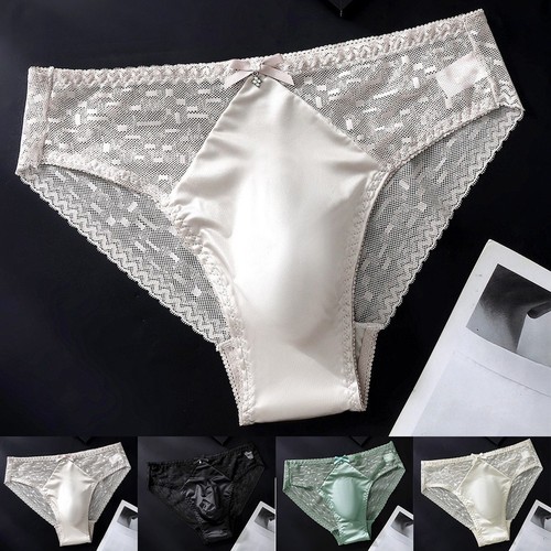 For bedroom men satin briefs - men,