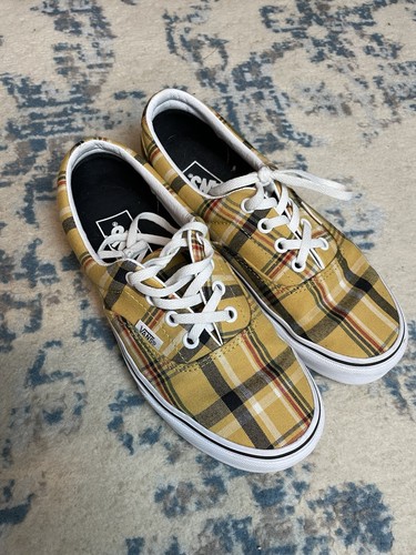 Vans era plaid yellow - era,
