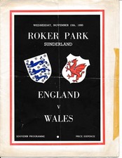England v Wales (Home International @ Sunderland) 1950 - cellotape strip