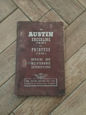 Austin A125 Sheerline & A135 Princess original Handbook 1954