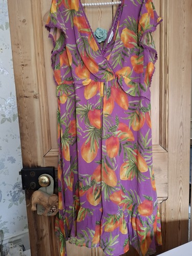 Midi dress vibrant floral - dress,