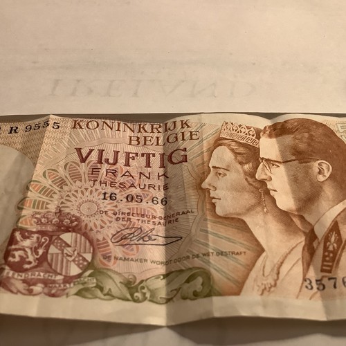 Franc belgian banknote 1966 - banknote,