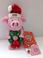 Percy Pig M&S 2025 Xmas Christmas Tree Hanging Decoration  Plush