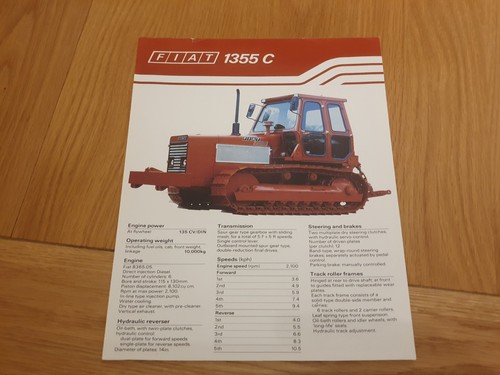 Fiat 1355 crawler tractor - 1355,