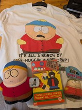 South Park Vintage Cartman Bundle 1998 Retro T-shirt Plush And Dvds 