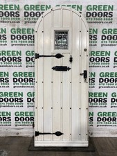 Arched studded frond - frond, door