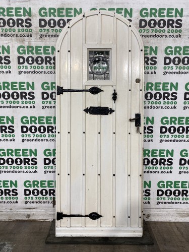 Arched studded frond door - frond,