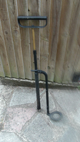 Vintage stirrup pump working - vintage, pump,