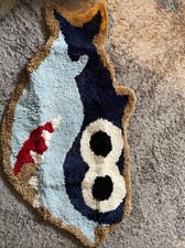 Shark Mat Rug Soft Baby Gift Home Decor Bedroom Cute BNWT