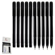 BLACK BLUE Semi Gel Ink Pens