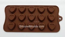 *INDENTED* HEARTS - Chocolate Collection Silicone Mould cake biscuit non stick