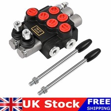 2 Spool Hydraulic Directional Control Valve 11GPM Adjustable for Tractors Loader
