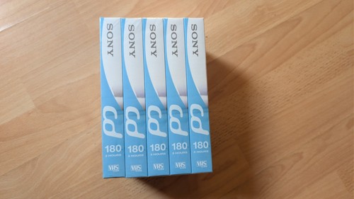 Sony 180 blank vhs video - cd,