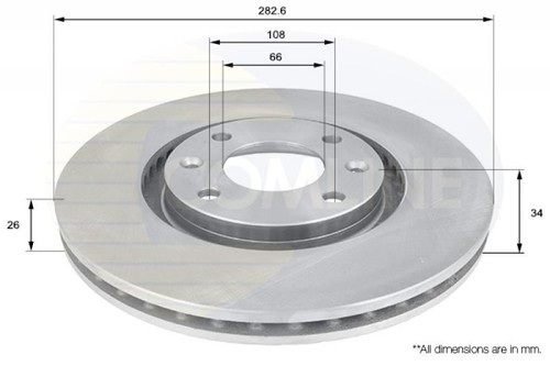 Front brake discs - discs, set