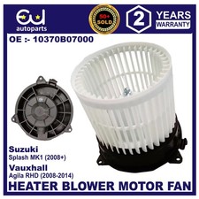 HEATER BLOWER MOTOR FAN FOR SUZUKI SPLASH MK1 VAUXHALL OPEL AGILA 2008+ RHD